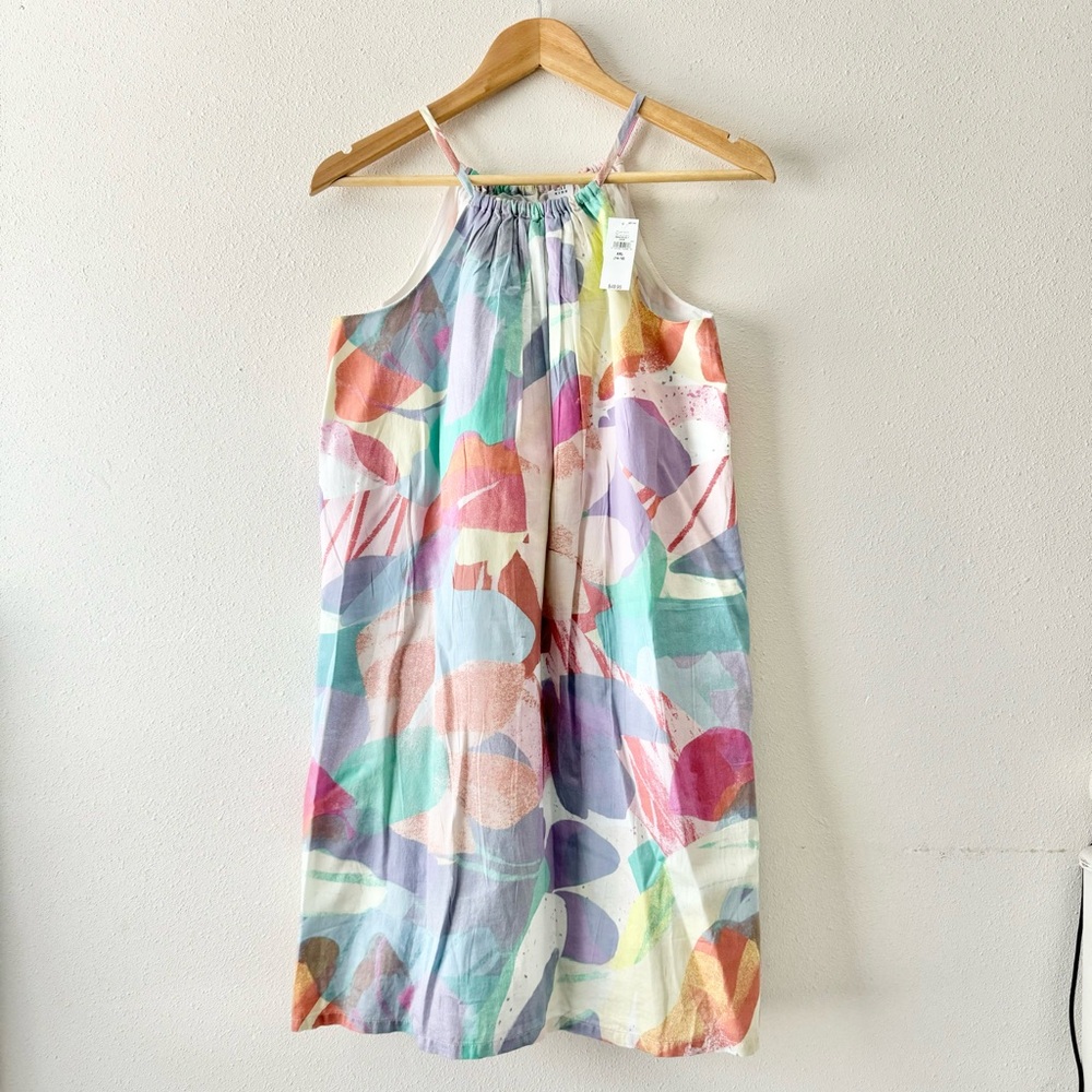 NEW Gap girls multi color high neck swing dress